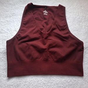 Prana Burgundy Sports Bra - Size XL